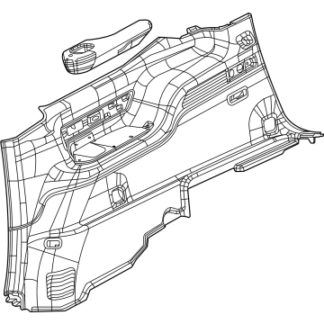 6LF661A6AH Mopar Quarter Trim Panel Illustration 1 of 1