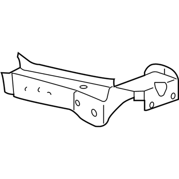 68019061AA Mopar Bracket-Fender Dog Leg Illustration 1 of 1