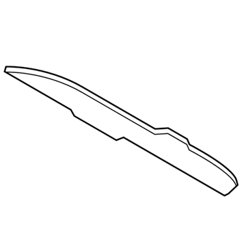 Mopar 55396468AB SILENCER-COWL Side To Fender 55396468AB Mopar SILENCER-COWL Side To Fender Illustration 1 of 1