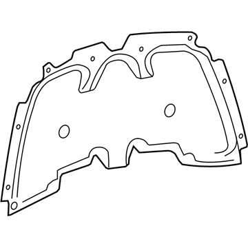 55365043AE Mopar Hood Silencer Illustration 1 of 1