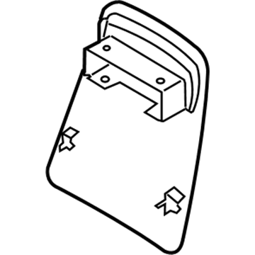 WA64XDHAB Mopar Power Window Switch Bezel Illustration 1 of 1