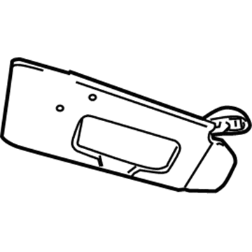 2006 Chrysler Pacifica Sun Visor - 1AZ43TL2AA