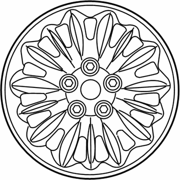 Mopar 4743654AA Wheel-Alloy 4743654AA Mopar Wheel-Alloy Illustration 1 of 1