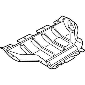68272332AD Mopar Front Belly Pan Illustration 1 of 1