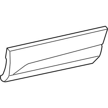 YH67TZZAF Mopar Front Door Applique Illustration 1 of 1