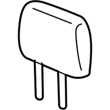 YM231L2AA Mopar Front Headrest Illustration 1 of 1