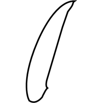 Mopar YM201DVAA Front Seat Back Cover YM201DVAA Mopar Front Seat Back Cover Illustration 1 of 1