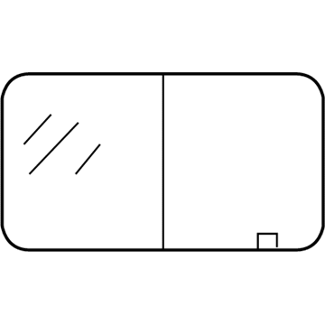 Mopar 5134002AA Sliding Door Glass 5134002AA Mopar Sliding Door Glass Illustration 1 of 1