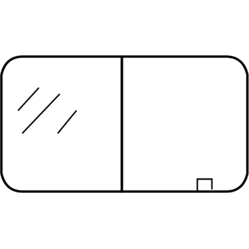 5134043AA Mopar Body Side Window Glass Illustration 1 of 1