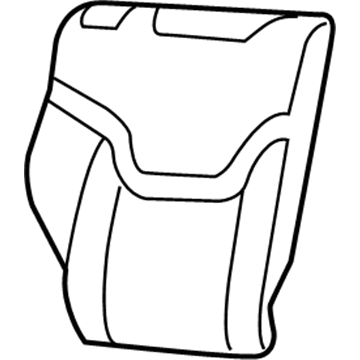 Mopar 6AM38PS4AA Rear Seat Back Cover 6AM38PS4AA Mopar Rear Seat Back Cover Illustration 1 of 1