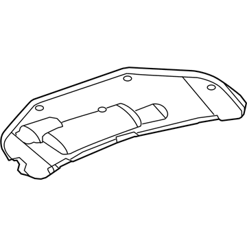 Mopar 5074506AB Hood Silencer 5074506AB Mopar Hood Silencer Illustration 1 of 1