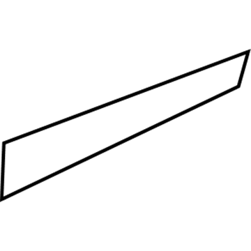 Mopar XG27TZZAB Quarter Panel Molding XG27TZZAB Mopar Quarter Panel Molding Illustration 1 of 1