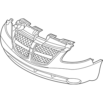 5018611AA Mopar Premium Front Bumper Cover Illustration 1 of 1