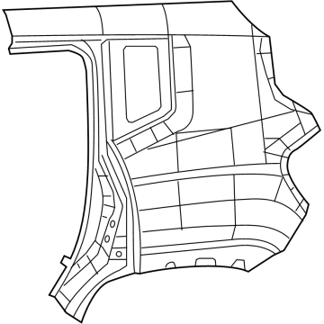 68263222AA Mopar Body Side Aperture Outer Panel Illustration 1 of 1
