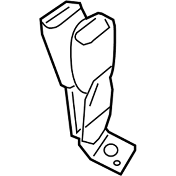 5KC531DVAE Mopar Buckle Half Seat Belt Illustration 1 of 1