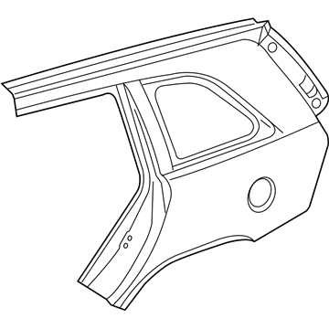 5093833AD Mopar Body Side Aperture Rear Panel Illustration 1 of 1