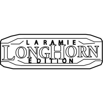 Mopar 68310060AA Front Door Nameplate 68310060AA Mopar Front Door Nameplate Illustration 1 of 1