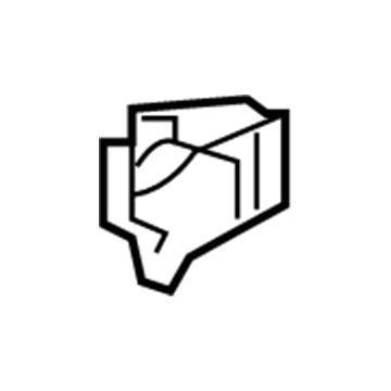 Mopar 68009219AA Reinforcement 68009219AA Mopar Reinforcement Illustration 1 of 1