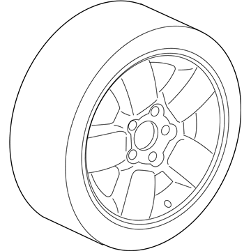 1JZ34PAKAA Mopar Aluminum Wheel Illustration 1 of 1