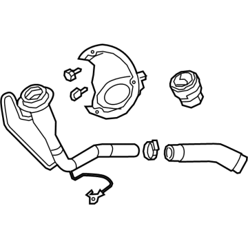57009246AA Mopar TUBE-FUEL FILLER Illustration 1 of 1