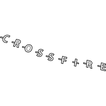 5140794AA Mopar NAMEPLATE-SRT Illustration 1 of 1