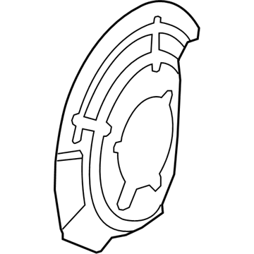 Jeep Cherokee Brake Dust Shield - 68298658AA