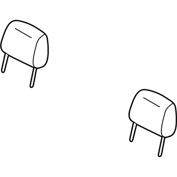 1FL811D5AA Mopar Front Headrest Illustration 1 of 1