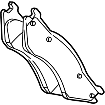 5139733AB Mopar Front Disc Brake Pad Kit Illustration 1 of 1