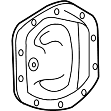 Mopar 5066538AA Differential Cover 5066538AA Mopar Differential Cover Illustration 1 of 1