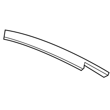 Mopar 68082733AF B Pillar Applique 68082733AF Mopar B Pillar Applique Illustration 1 of 1