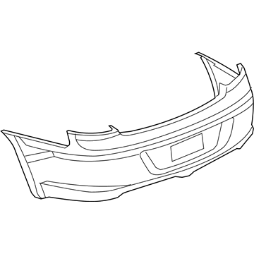 68004605AC Mopar Rear Bumper Cover Illustration 1 of 1