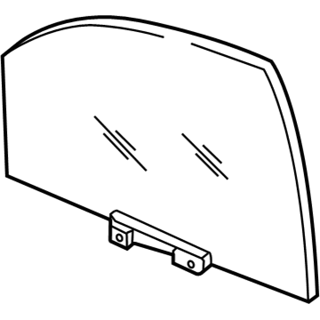 Mopar 55369445AA Front Door Glass 55369445AA Mopar Front Door Glass Illustration 1 of 1