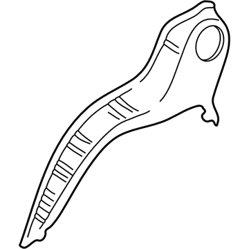 Mopar 55177012AC Rear Wheelhouse Panel 55177012AC Mopar Rear Wheelhouse Panel Illustration 1 of 1