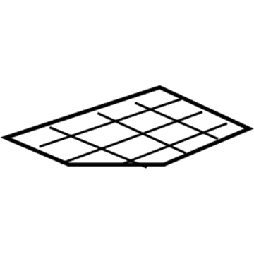 1TW80XXXAA Mopar Pull Cup Mat Illustration 1 of 1