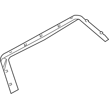 TW53BD1AC Mopar Liftgate Trim Upper Panel Illustration 1 of 1