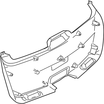 Mopar TW51BD1AH Liftgate Trim Lower Panel TW51BD1AH Mopar Liftgate Trim Lower Panel Illustration 1 of 1