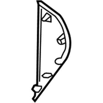 5UT72DX9AA Mopar Instrument Panel End Cap Illustration 1 of 1