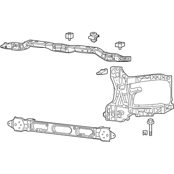 68217752AB Mopar Radiator Closure Panel Illustration 1 of 1