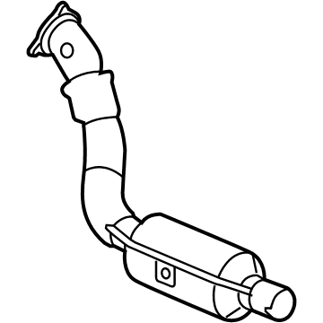 Mopar 4880670AC Catalytic Converter 4880670AC Mopar Catalytic Converter Illustration 1 of 1