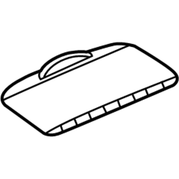 68143951AB Mopar Cover-Cup Holder Illustration 1 of 1