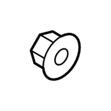 Mopar 6106160AA Hexagon Nut 6106160AA Mopar Hexagon Nut Illustration 1 of 1