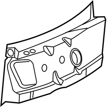 Mopar 4724493AE Upper Load Path Beam 4724493AE Mopar Upper Load Path Beam Illustration 1 of 1