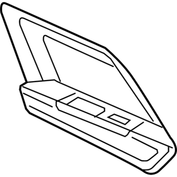 Mopar ZY97XDHAA Rear Door Bolster ZY97XDHAA Mopar Rear Door Bolster Illustration 1 of 1