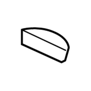 Mopar 1BG31BDAAA Door Trim Panel Plug 1BG31BDAAA Mopar Door Trim Panel Plug Illustration 1 of 1