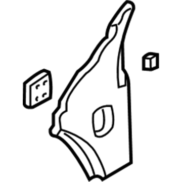 4580421AC Mopar Cowl Side Panel Illustration 1 of 1