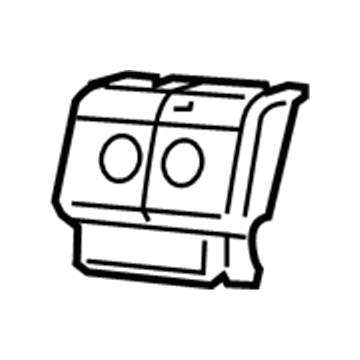 68039116AA Mopar Cover-HEADREST Mechanism Illustration 1 of 1