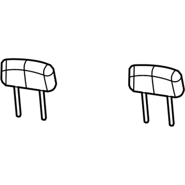1TU48DK2AA Mopar Rear Headrest Illustration 1 of 1