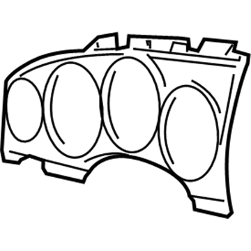 YW801BKAK Mopar Instrument Cluster Bezel Illustration 1 of 1