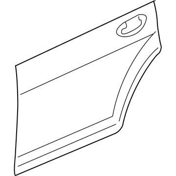 4814549AD Mopar Rear Door Illustration 1 of 1
