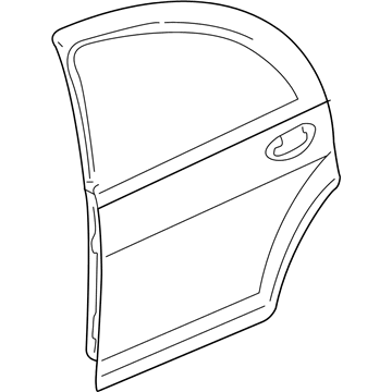 4814546AG Mopar Rear Panel Illustration 1 of 1